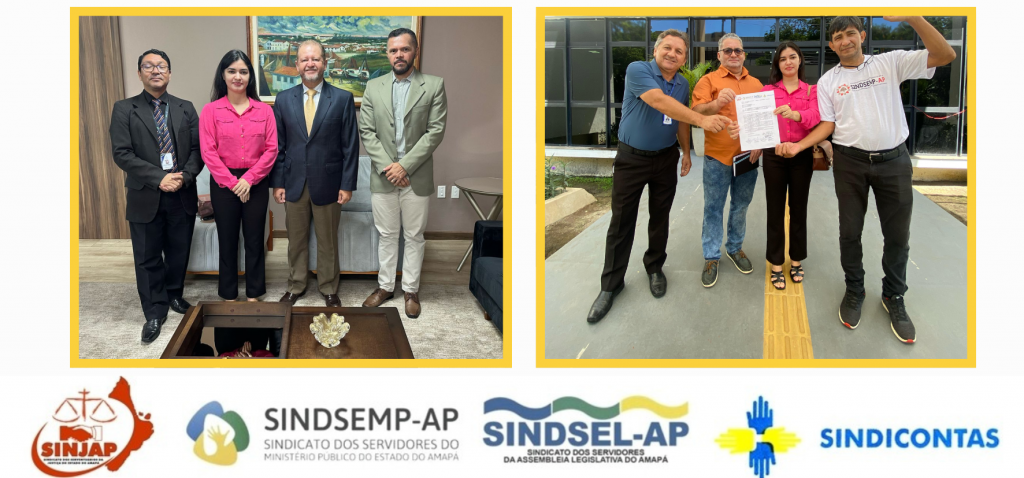 SINJAP cumpre agenda com presidente do TJAP e reforça reivindicações dos servidores